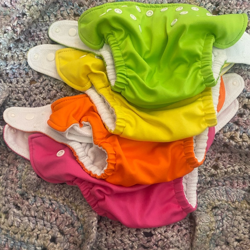 Lot of Four Charlie Banana Cloth Diapers